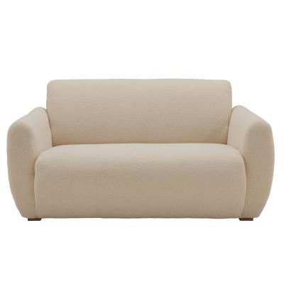 CAMIF Canap&eacute; en tissu bouclette Lin 2 places