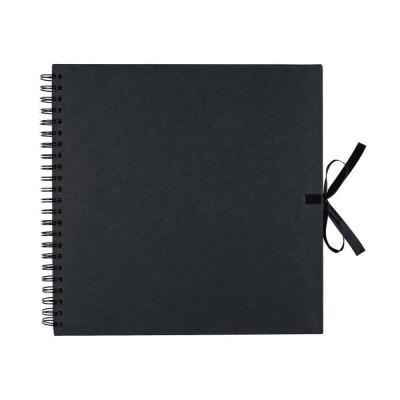 ARTEMIO Scrap Book Noir Int&egrave;rieur Kraft 30x30cm - 