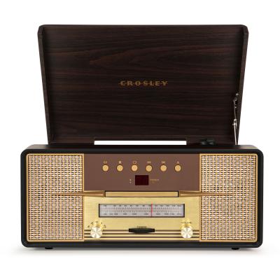 CROSLEY  Rhapsody Mahogany lecteur multim&eacute;dia avec platine vinyle