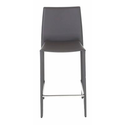 Tabouret de bar Lot de 2 Tabourets plan de travail Gris fonc&eacute;