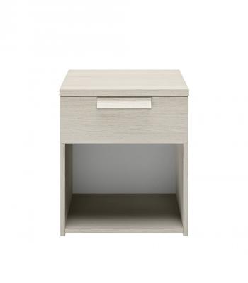 CHEVET 1 TIROIR - NATUREL L:43 H:50 P:36 - D&eacute;cor Blanchi - CYRUS -