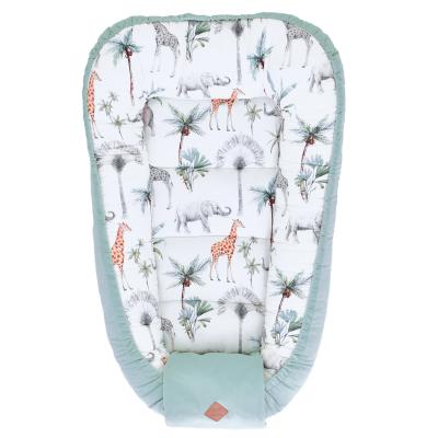 SEVIRA KIDS  - Cocon b&eacute;b&eacute; matelass&eacute; nid r&eacute;ducteur de lit Safari