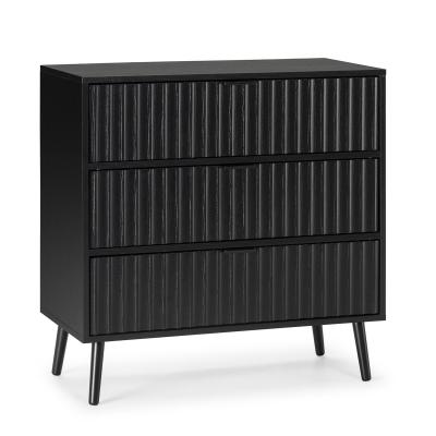 Vs Venta-stock - Commode Lluvia 3 tiroirs couleur noir - Noir