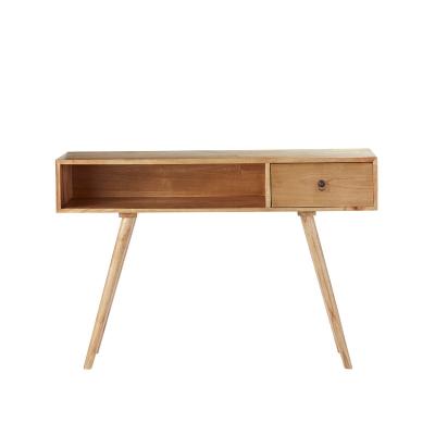 Console en bois de mindy avec tiroir
