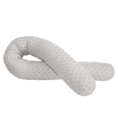 ROBA  Traversin - Tour De Lit B&eacute;b&eacute; "Lil Planet" 170x12 - Certifi&eacute; Gots - Gris Argent&eacute;