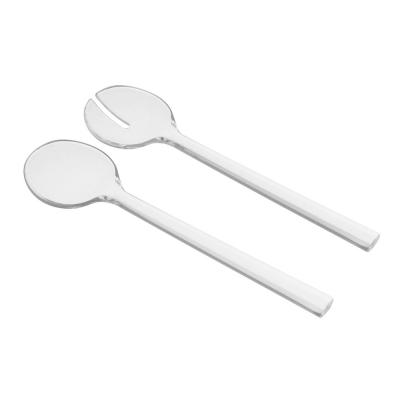 TREND UP Couverts &agrave; salade classico transparent / cristal en plastique