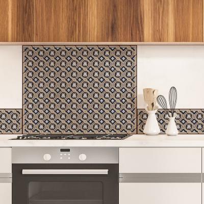 99DECO Fond de hotte alu : l 90cm x h 70cm Venezia Bourgogne - Multicolore