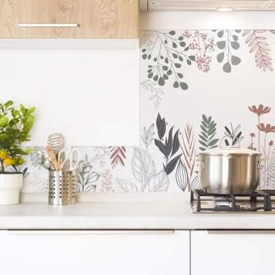 99DECO Fond de hotte ALU : L 90cm x H 70cm Champ&ecirc;tre