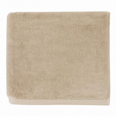 ALEXANDRE TURPAULT Drap de bain en coton marron gazelle 100x160