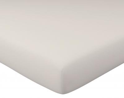 BECQUET Drap-housse 160x200x28 beige sable en coton