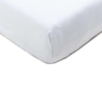 P TIT LIT Drap housse b&eacute;b&eacute; + al&egrave;se 2 en 1 coton imperm&eacute;able blanc 60x120 cm