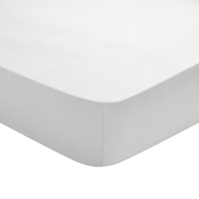 DODO Drap Housse Coton Gris Perle 160x200 cm - 