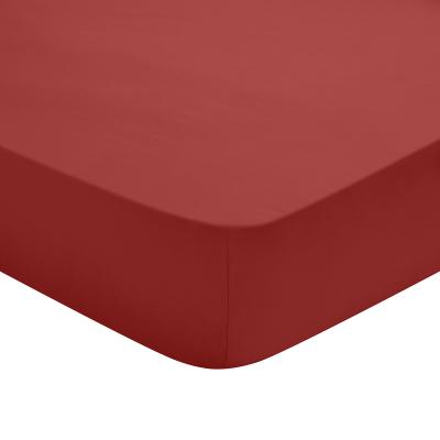 DODO Drap Housse Coton Rouge 160x200 cm - 