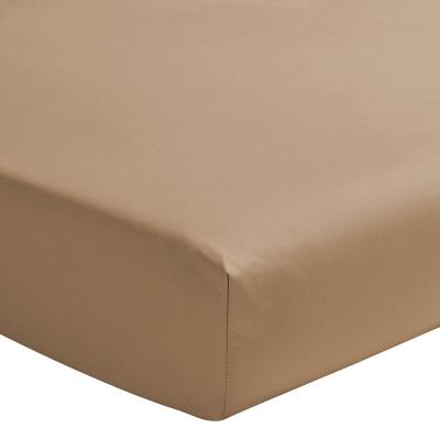 ESSIX Drap housse en percale de coton Premi&egrave;re Dune 120x190cm - Bonnet de 30 cm 
