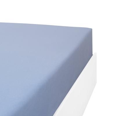 LINANDELLE Drap housse flanelle en Molleton Bleu ciel 120x200 cm