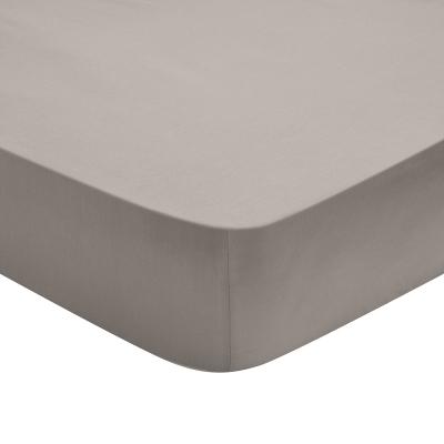 DODO Drap housse percale fum&eacute;e 120x190 cm
