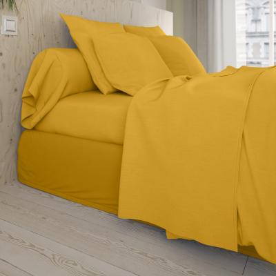 DODO Drap plat Coton Jaune 270x310 cm - 