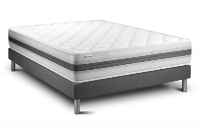 VITALIT Ensemble Sommier Matelas 200x200 VITALMEMO BACK - 25cm - Equilibr&eacute;