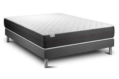 VITALIT Ensemble VITALSPRING 140 x 190 cm sommier Kit gris