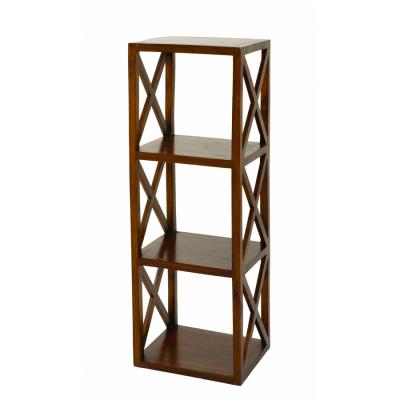 Etag&egrave;re bois 40 cm 3 cases croisillons