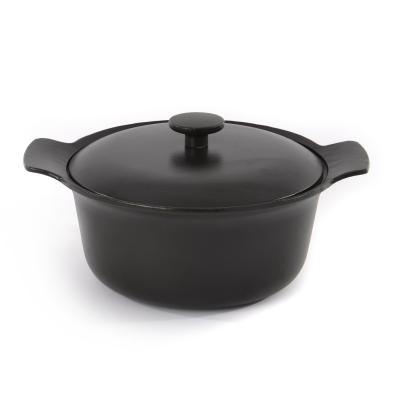 BERGHOFF  Faitout avec couvercle fonte de fer noir 24 cm - Ron