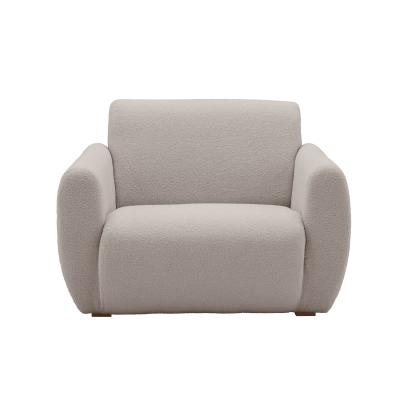 CAMIF Fauteuil bouclette Ome 39 jours Gris Clair