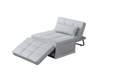CONCEPT USINE OTA - Fauteuil pouf ottoman gris 3 en 1 