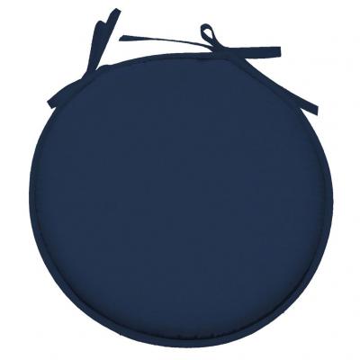 STOF Lovely Casa Nelson Galette Ronde 40 cm, Polyester, P&eacute;trole, 40 x 40 cm