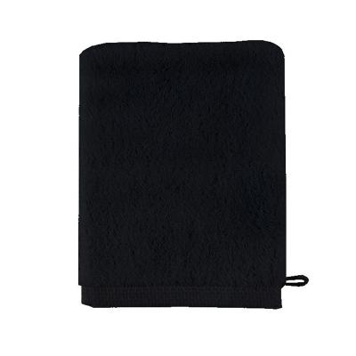 ESSIX Gant de toilette en coton Aqua Noir 16x21 cm 