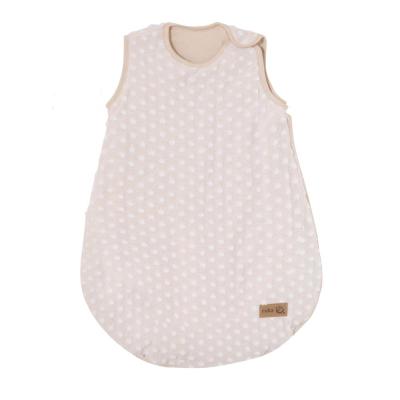 ROBA Gigoteuse sans manches 90 cm en coton Oeko-Tex&reg; pois en relief beige