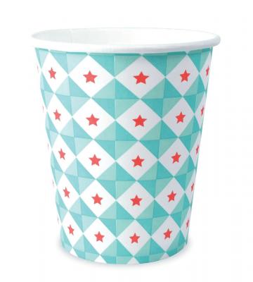 SCRAPCOOKING Gobelets G&eacute;om&eacute;trie &Eacute;toile 8 Pi&egrave;ces