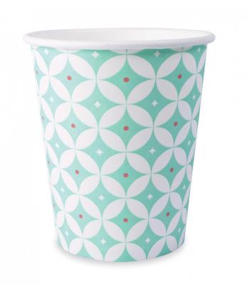 SCRAPCOOKING PARTY Gobelets - Rosace - 8 pi&egrave;ces - 