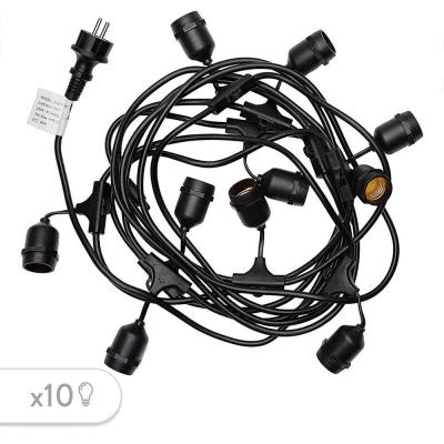 LUMISKY Guirlande lumineuse ext&eacute;rieur 10 douilles sans ampoules