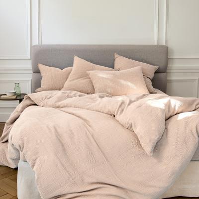 ANNE DE SOLENE Housse de couette gaze de coton 240x220 cm blush