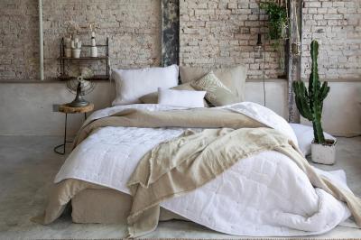 VIVARAISE Housse de couette Stonewashed Zeff craie 