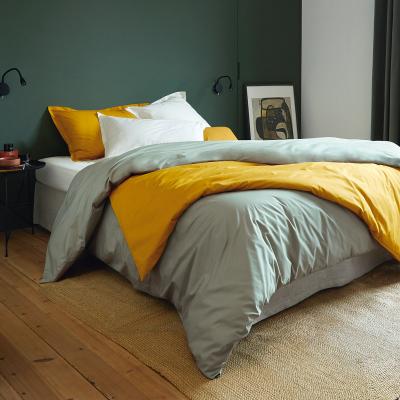 OLIVIER DESFORGES Housse de couette en percale de coton kaki 260 x 240 cm