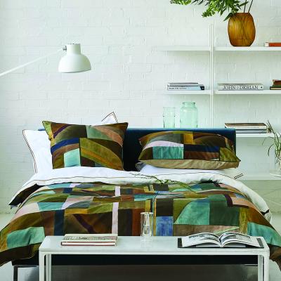 DESIGNERS GUILD Housse de couette imprim&eacute;e en percale de coton, ALPHONSE