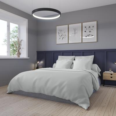 DODO Housse de couette Satin de coton Coloris Acier 240x260 cm - 