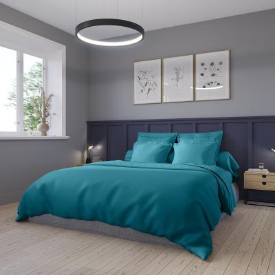 DODO Housse de couette Satin de coton Coloris Canard 240x260 cm - 