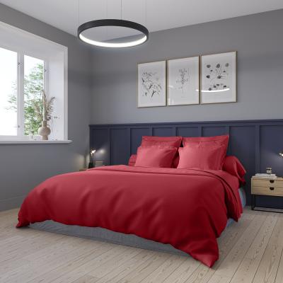 DODO Housse de couette Satin de coton Coloris Rouge 240x260 cm - 