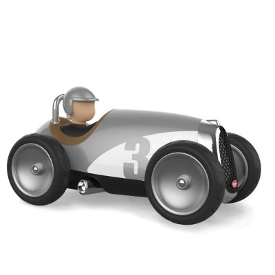 BAGHERA Petite voiture gris metallis&eacute; pour enfant