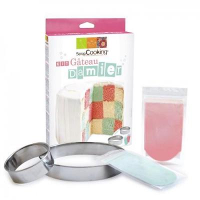 SCRAPCOOKING  Kit G&acirc;teau Damier 170 G