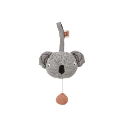 OYOY LIVING DESIGN Koala music mobile gris en coton et polyester H10,5x14,5x8cm