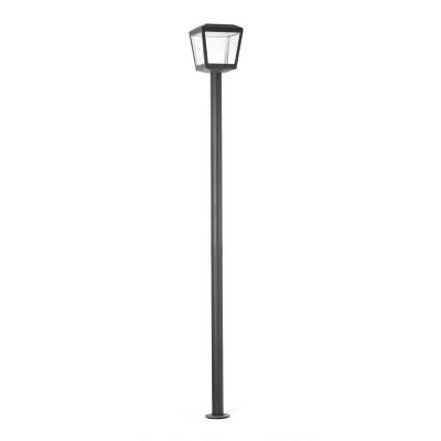 FARO BARCELONA Faro plaza - lampadaire ext&eacute;rieur led gris fonc&eacute; 18w 3000k ip54