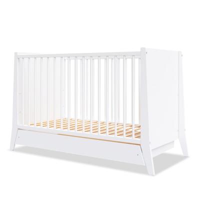 MINEA Lit &eacute;volutif Timeo - Marque - Blanc - 60x120 cm - Tiroir de rangement