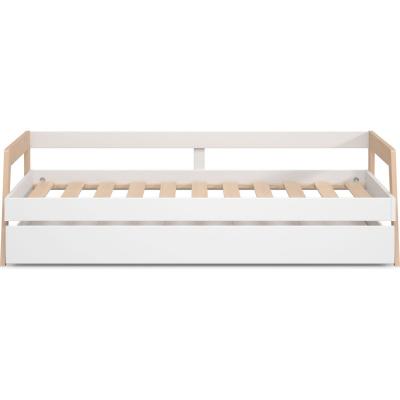 HOMIFAB  Lit gigogne Enfant 90x200 Blanc - Lily