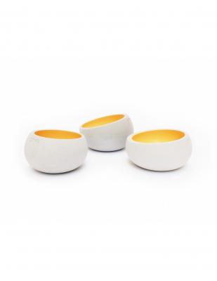 GONE S Brut - trio photophore b&eacute;ton cream gold