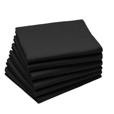 A DEMAIN Lot De 6 Serviettes De Table En Coton, Cambrai - 45 X 45 Cm - Caviar