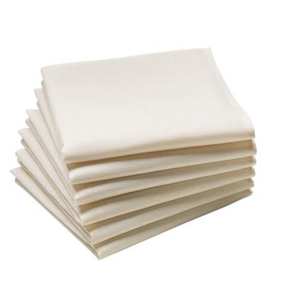 COUCKE Lot de 6 serviettes de table en coton Cambrai Creme 