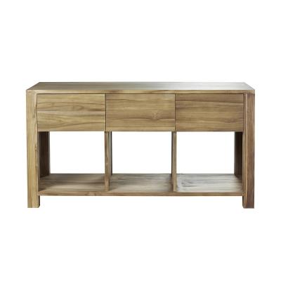 Meuble double vasque en teck massif 145 cm - Naturel